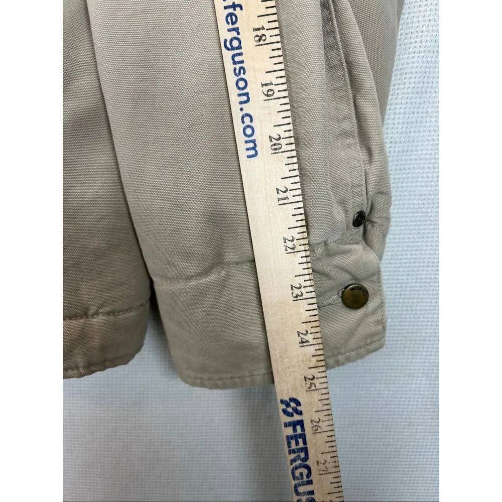 Mossimo Tan Quilted Jacket XL Corduroy Collar Workwear Chore Barn Utility Coat